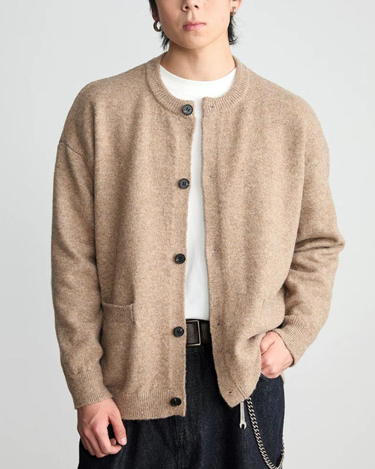 Brushed Crewneck Cardigan　KN059