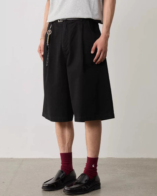 Pleated Cotton Shorts　SP070