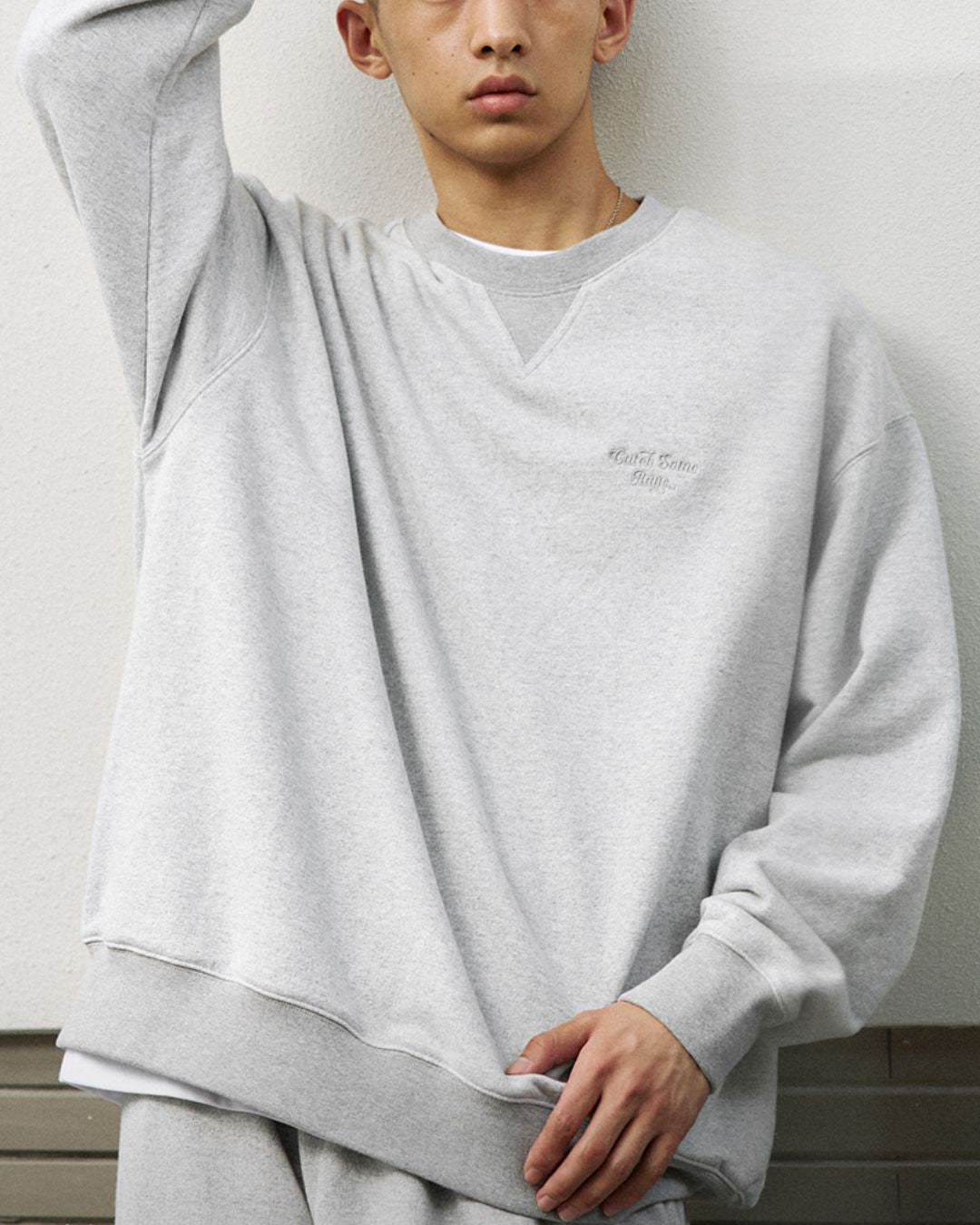 Basic Cotton Grey Sweat　SW077