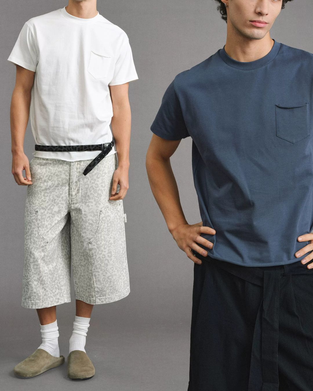 Roll-Hem Boxy T-shirt　ST218