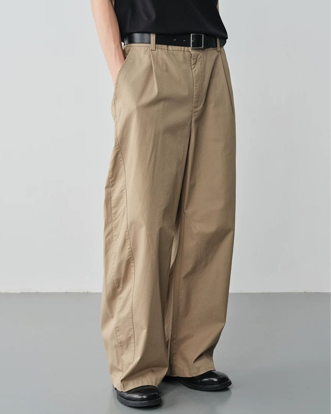 Structured Panel Wide Pants　WP115