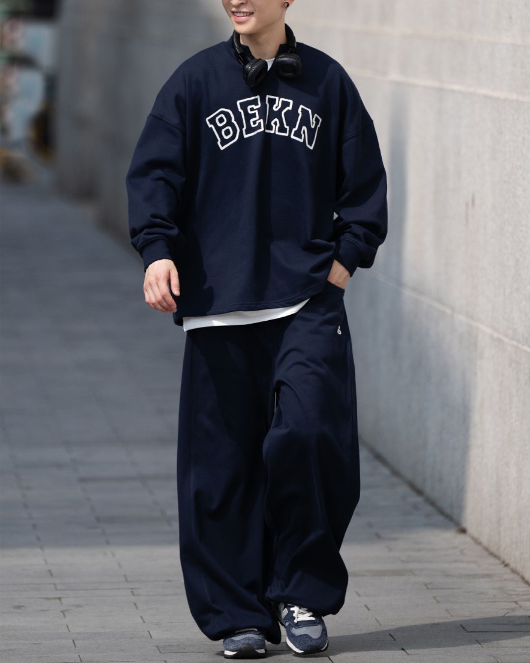 Wide Drape Sweat Pants　WP069