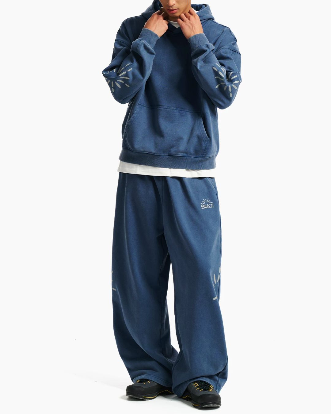 Washed Sunburst Sweat Pants　TP031