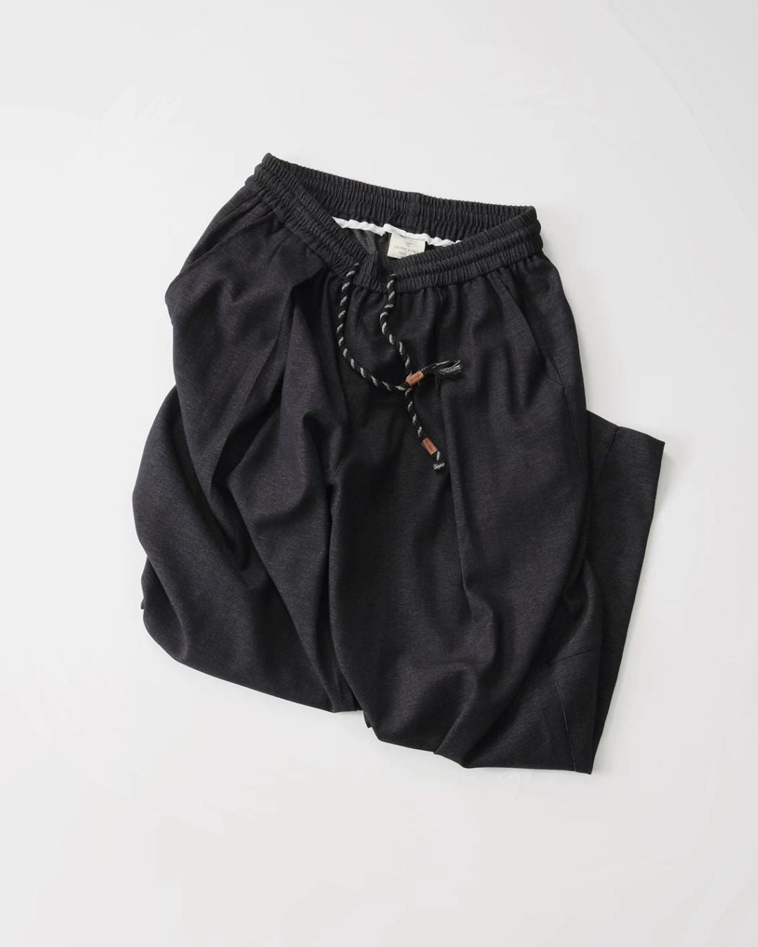 Drawstring Relaxed Tucked Pants　WP099