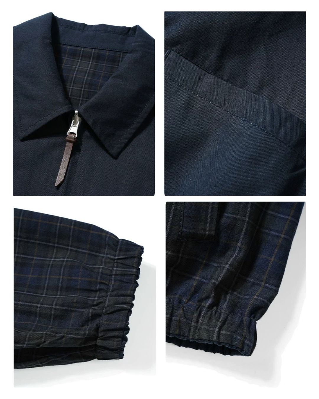 Reversible Check Zip Jacket　JK259