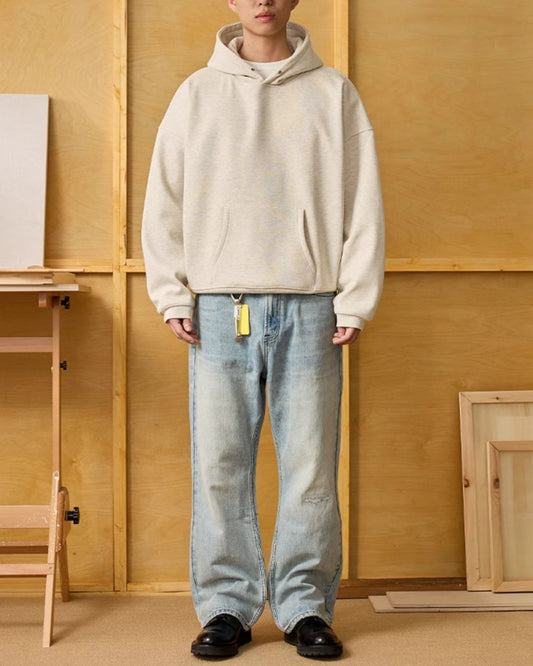 Basic Cropped Hoodie　HD075