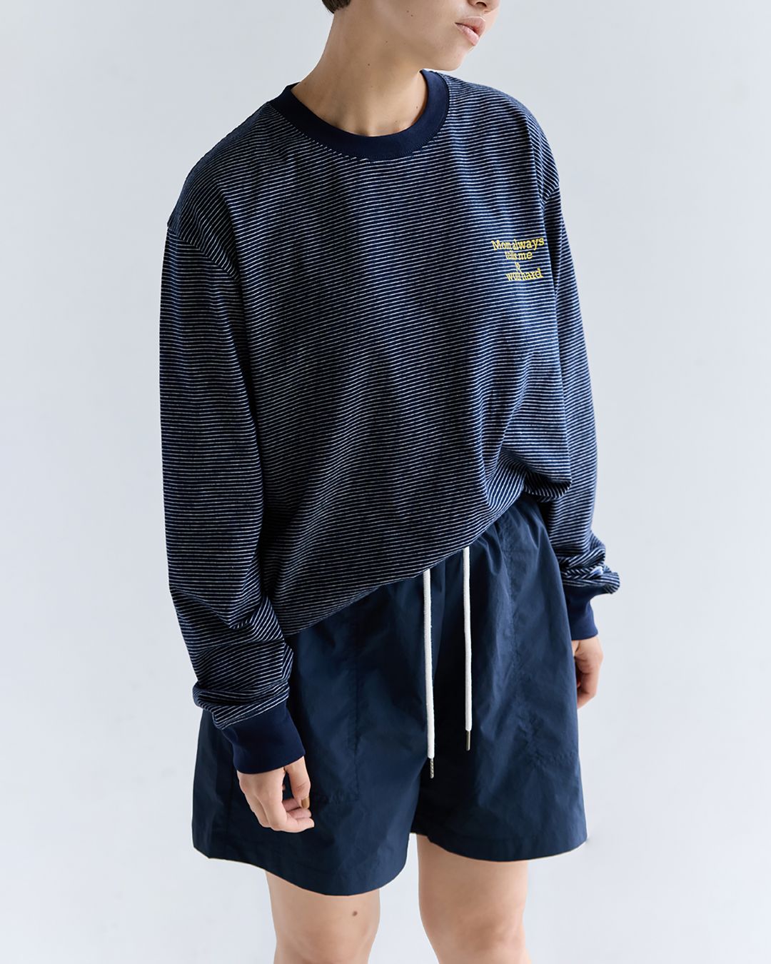 Back Logo Border T-shirt　LT077