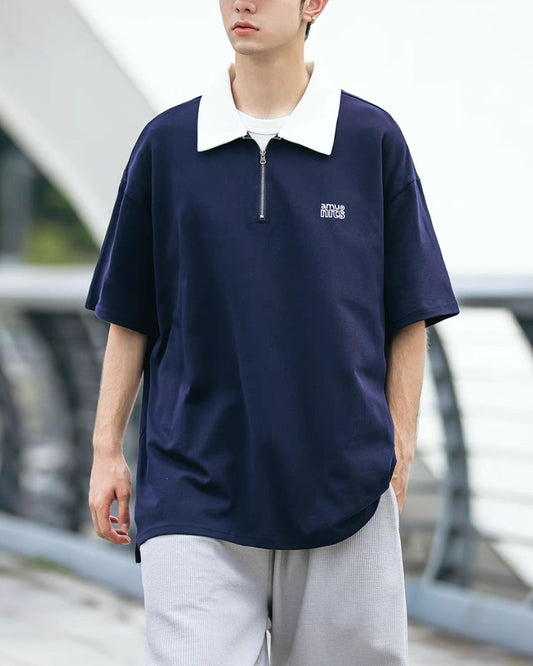 Half Zipper Polo Shirt　SS057