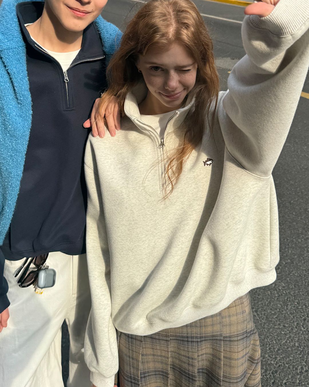 Half-Zip Sweat Pullover　SW091