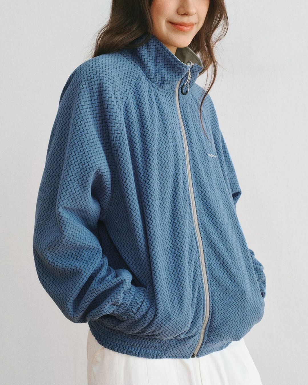 Reversible Stand Collar Jacket　JK257