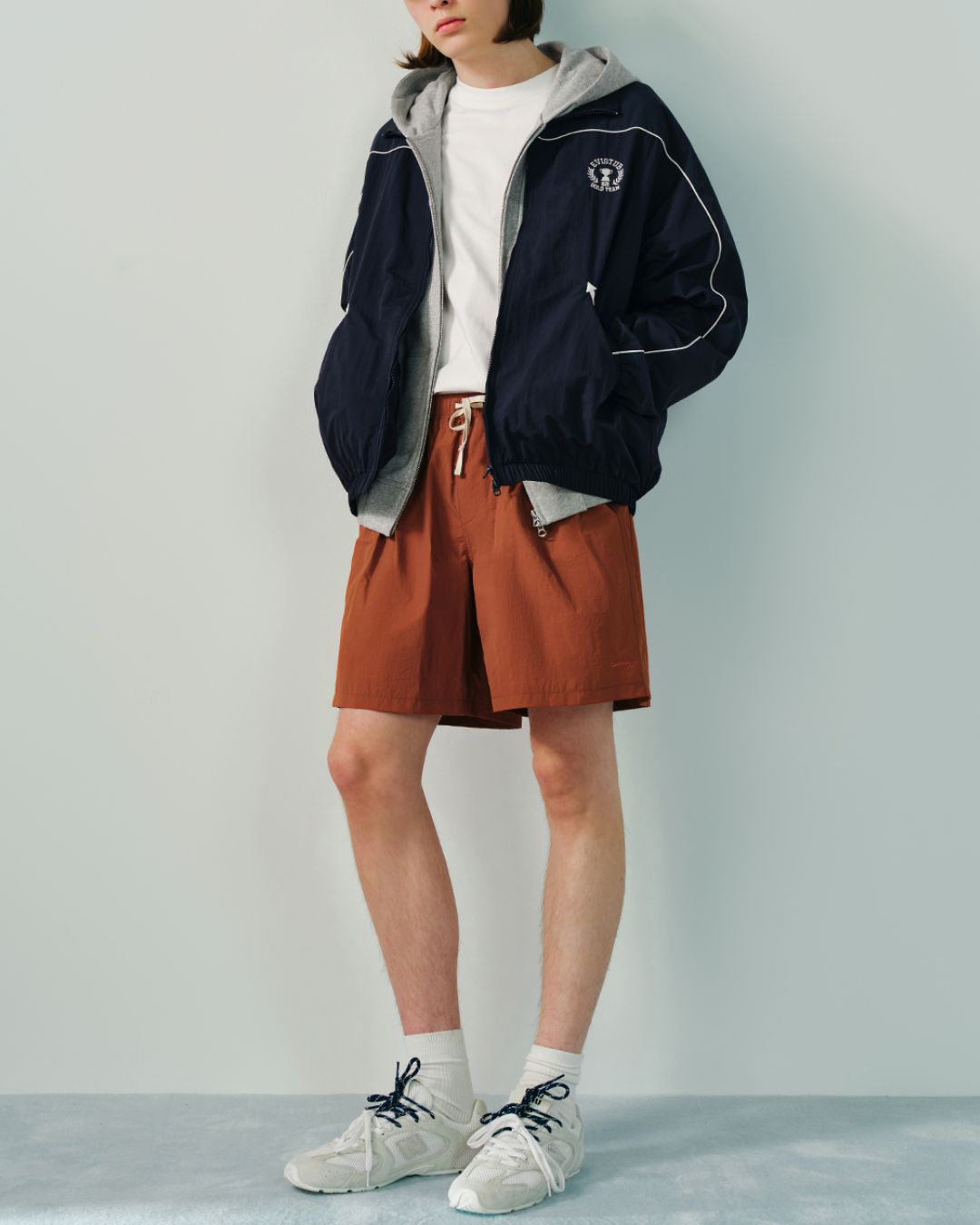 Nylon Retro Sports Jacket　JK224