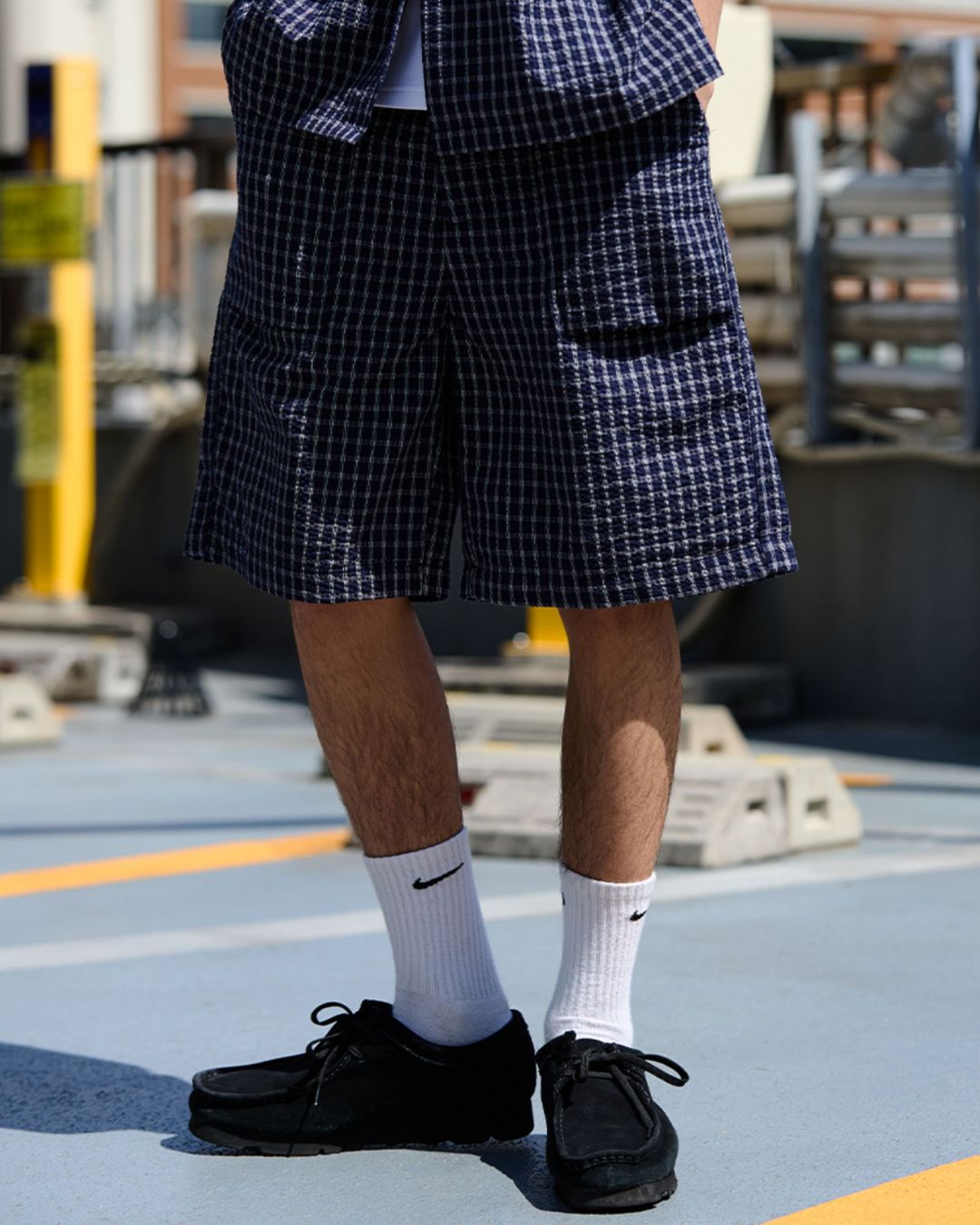 Seersucker Check Short Pants　SP068