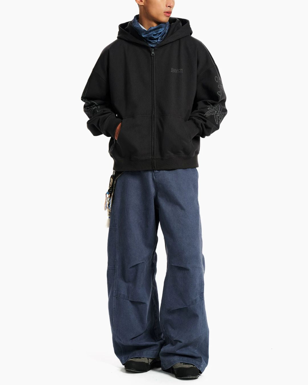 Washed Twill Wide Pants　WP128