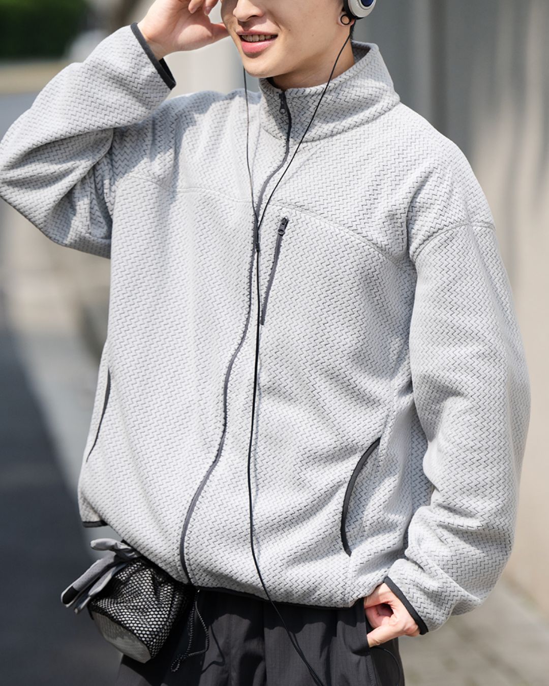 Chevron Fleece Jacket　JK243