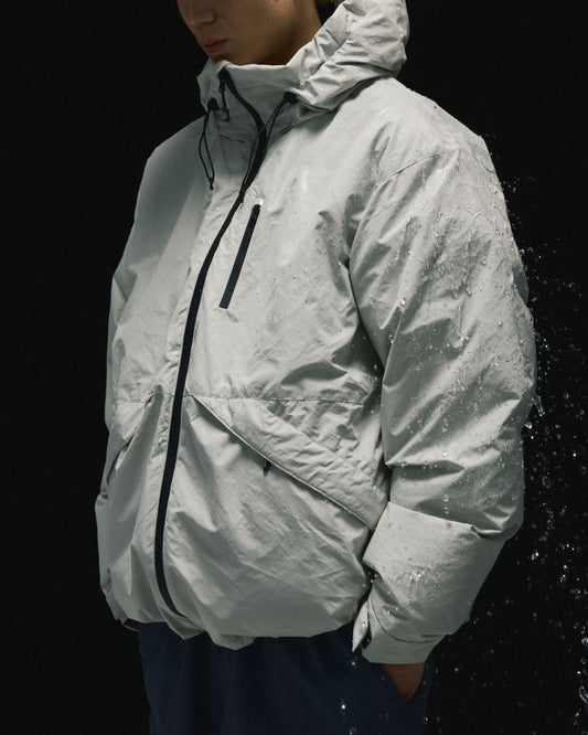 Hooded White Goose Down Jacket　DW021