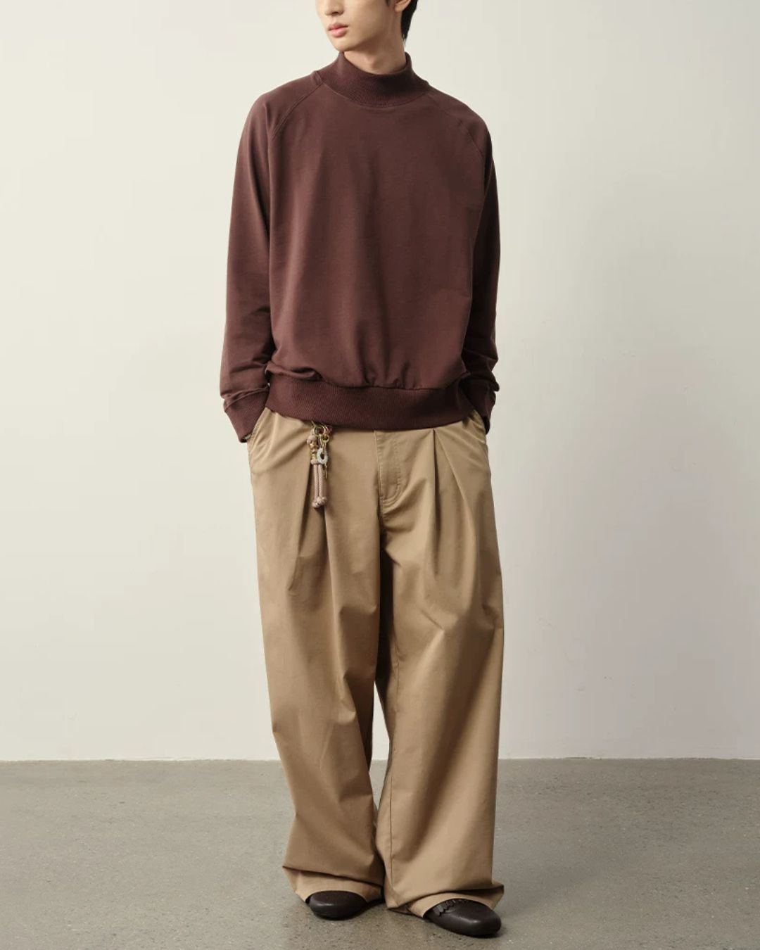 Wide Tuck A-Line Pants　WP114