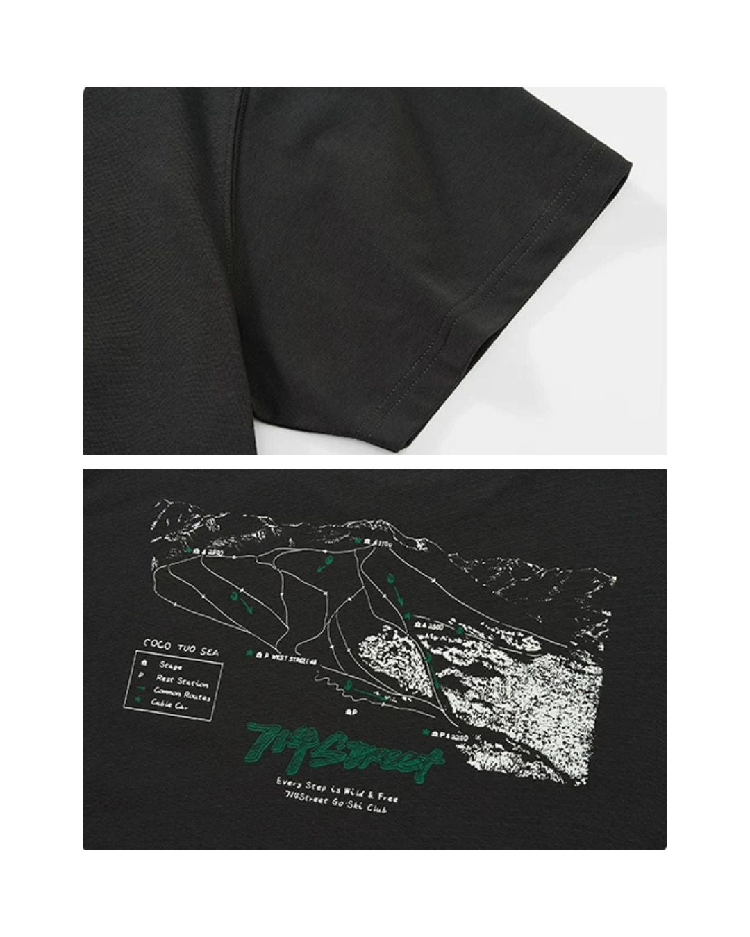 Map-Graphic  T-Shirt　ST220