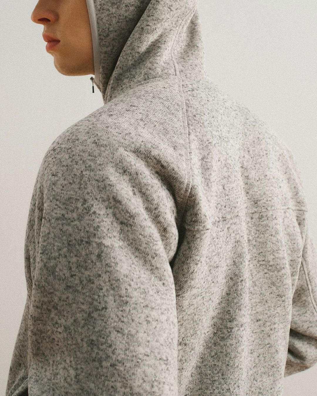 Heathered Fleece Zip Hoodie　HD086