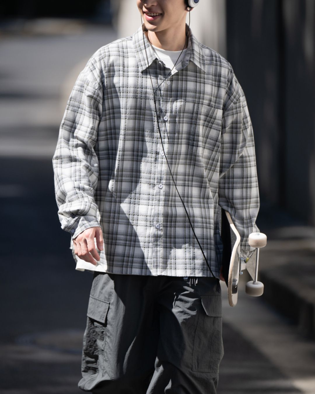 Basic Casual Check Shirt　LS100