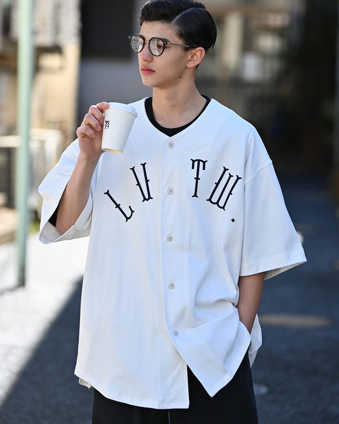 No-collar Baseball Shirt　SS064