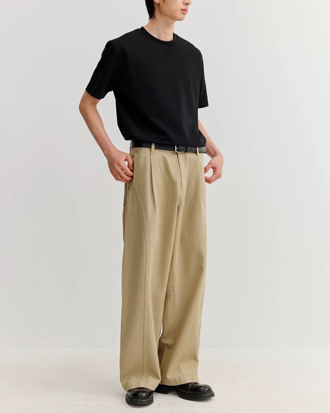 Lyocell-blend Curved Pants　WP113