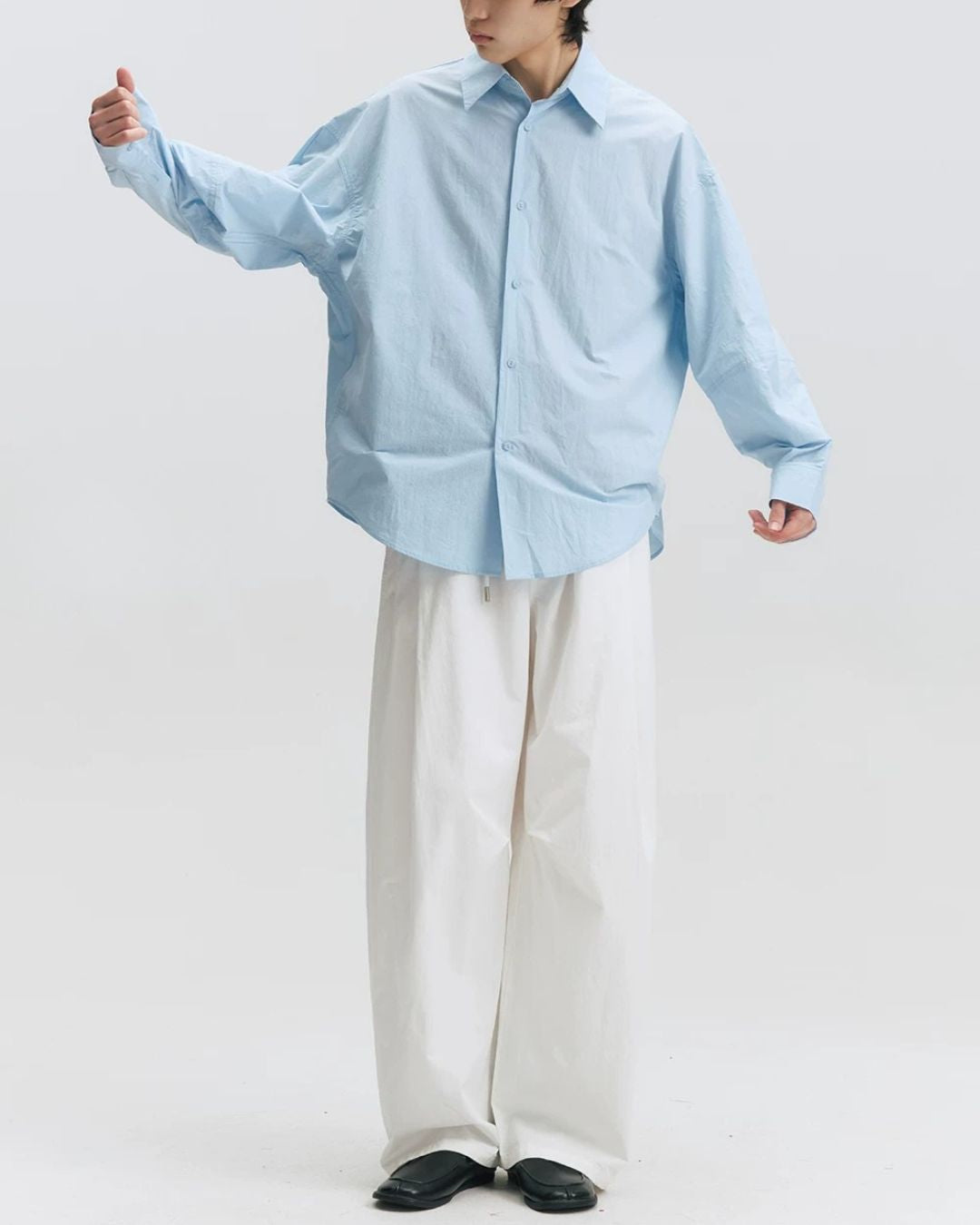 Cotton Gathered Wide Pants　WP106