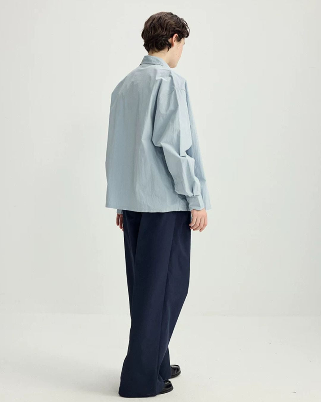 Light Blue Short-length Shirt　LS106