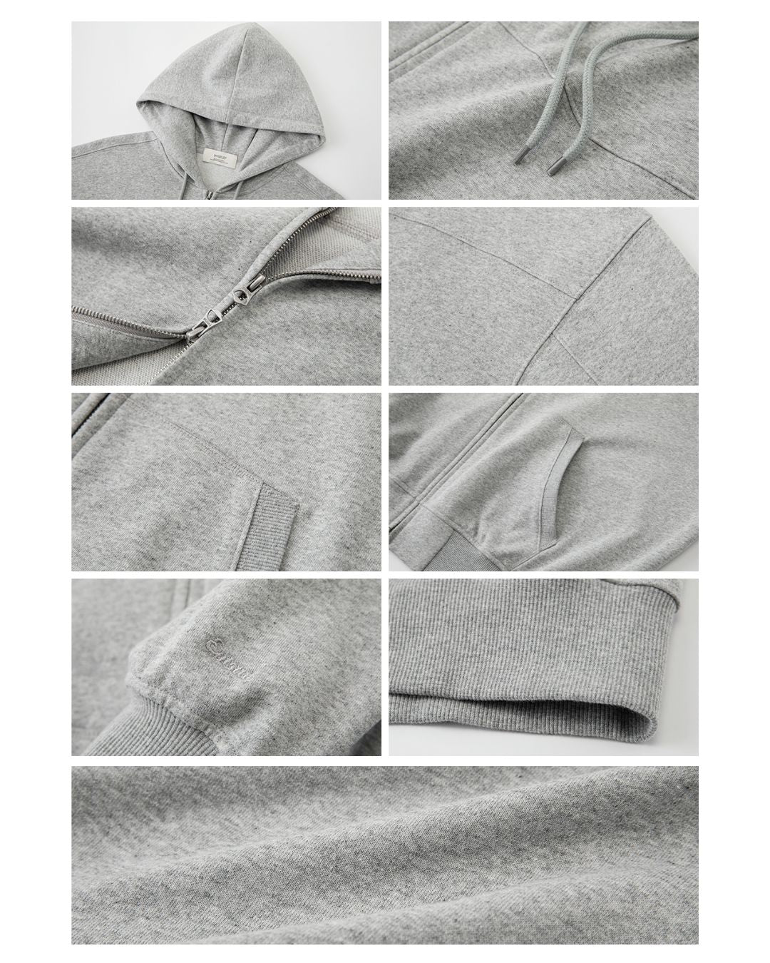 Double Zip-up Hoodie　HD069