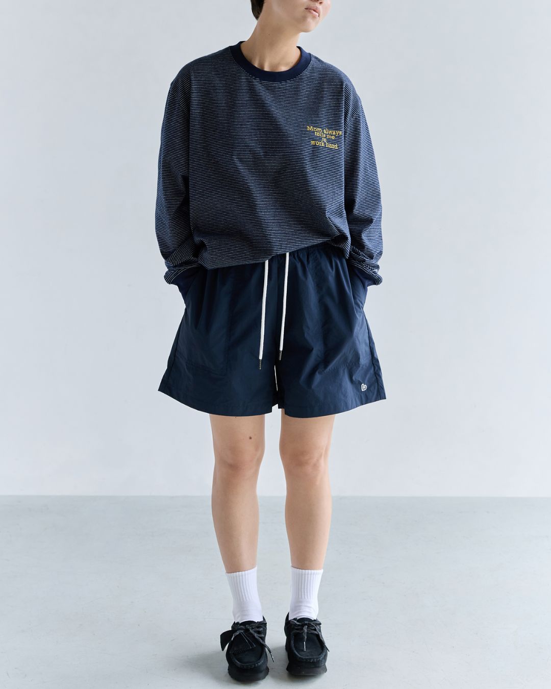 Back Logo Border T-shirt　LT077
