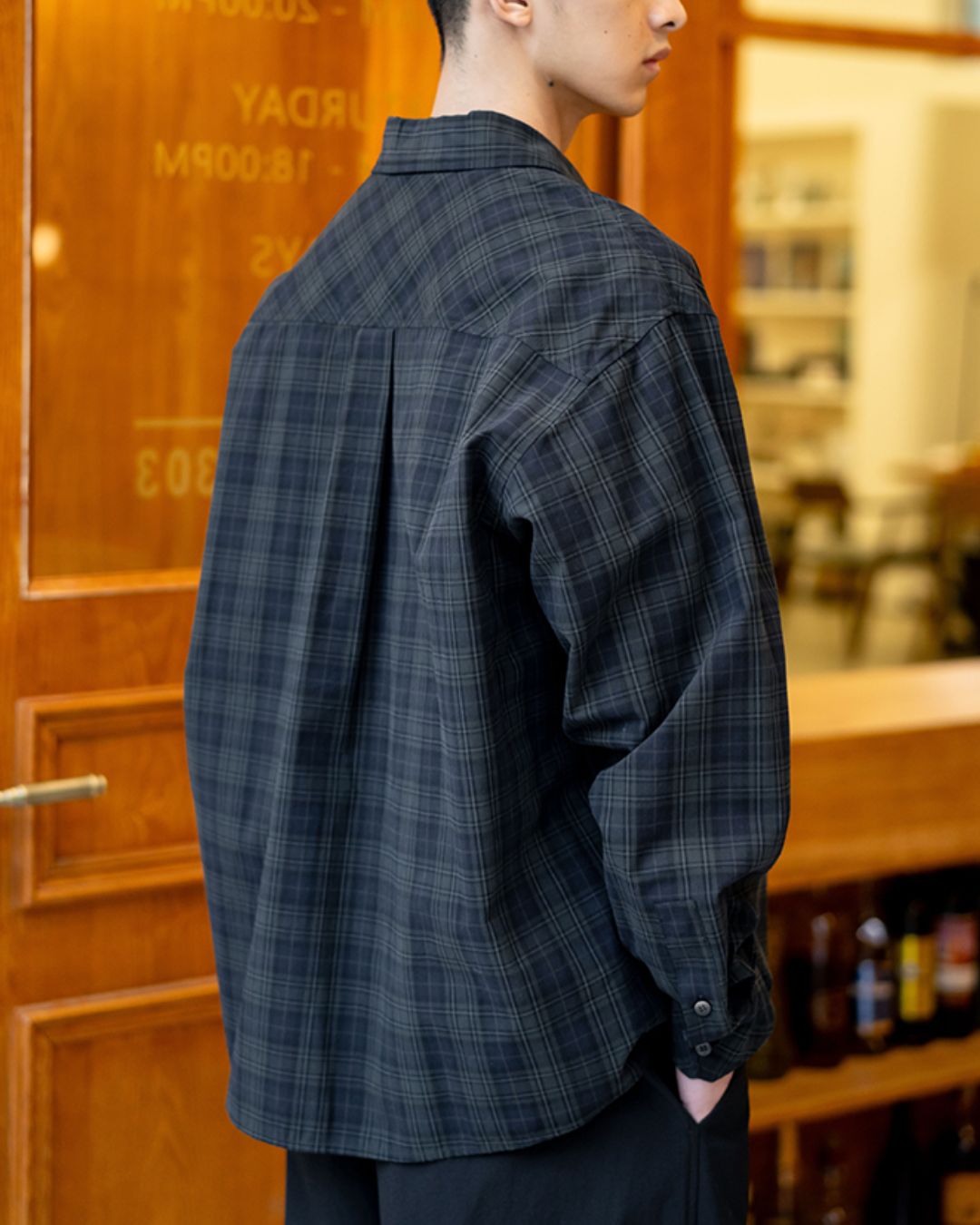 Tartan Check Loose Shirt　LS096