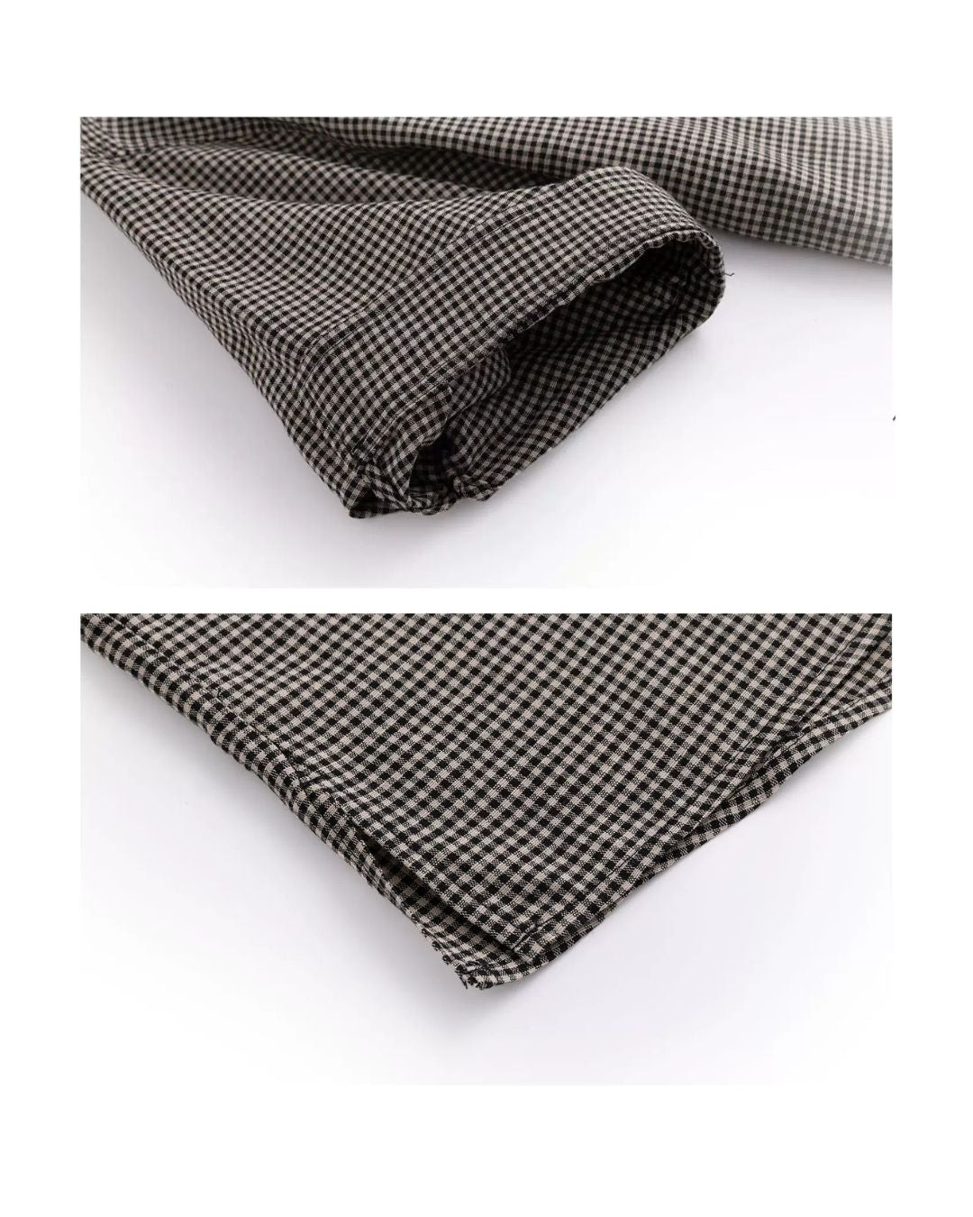 Roll-Cuff Houndstooth Shirt　SS092
