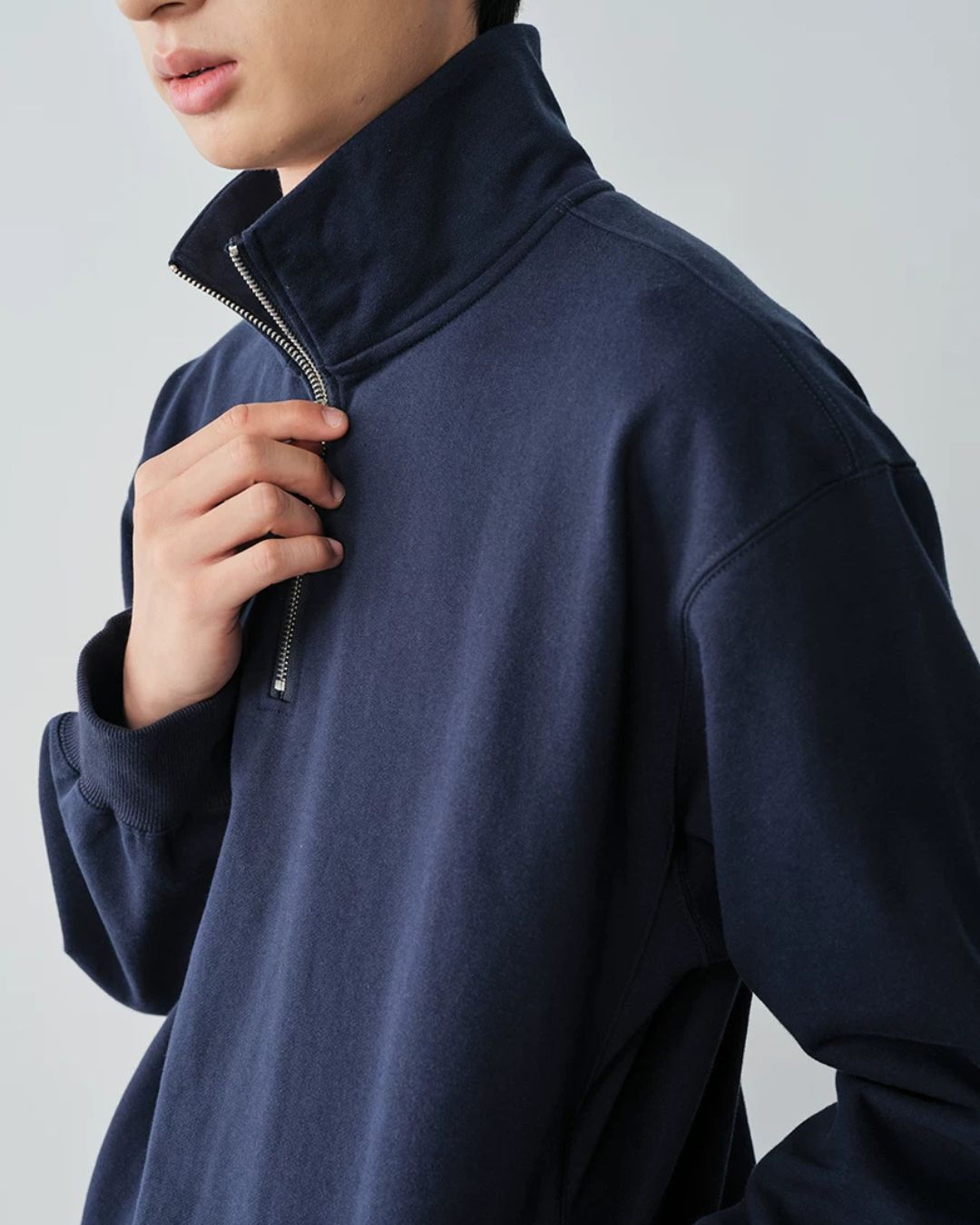 Relaxed Half Zip Sweat　SW098