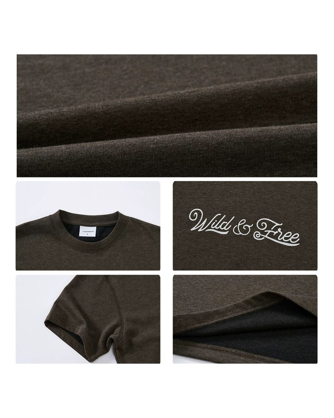 Textured Logo Crew Neck T-Shirt　ST188