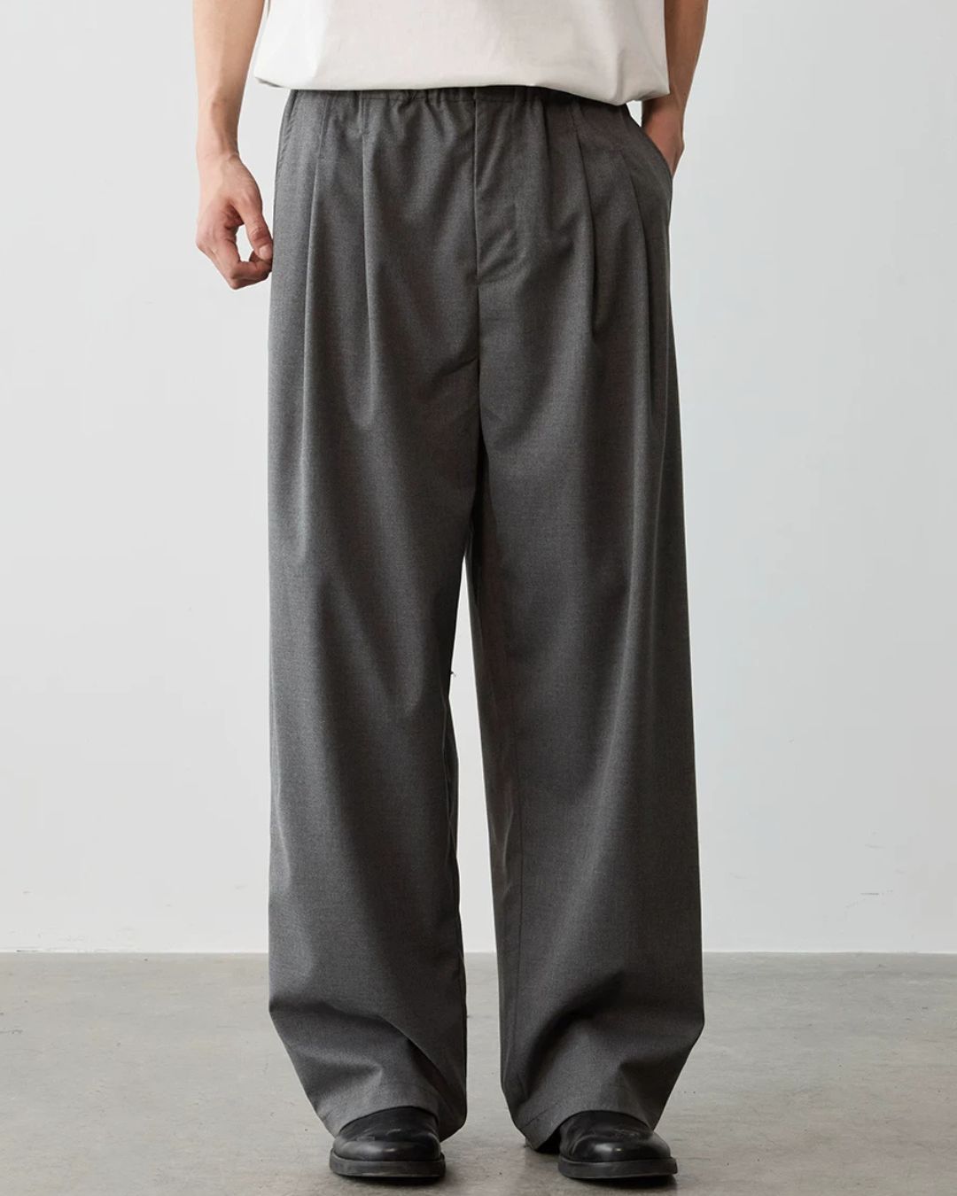 Waist String Pleated Pants　WP103