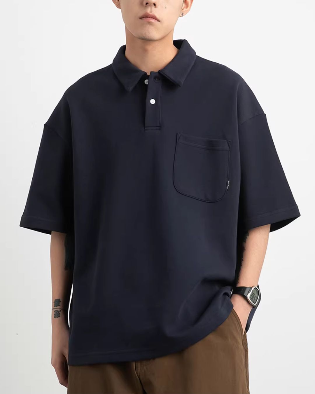 【10日以内お届け】Heavy Weight Basic Polo Shirt　SS078