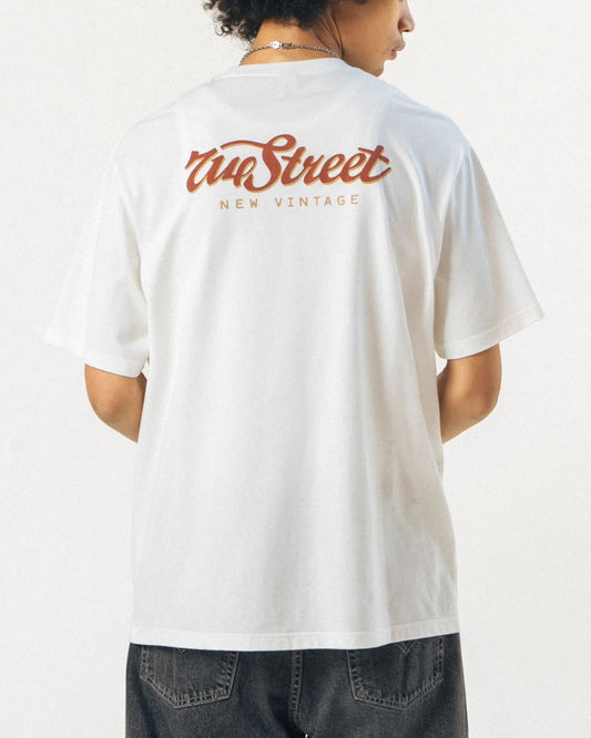 Vintage Logo Print T-shirt　ST074