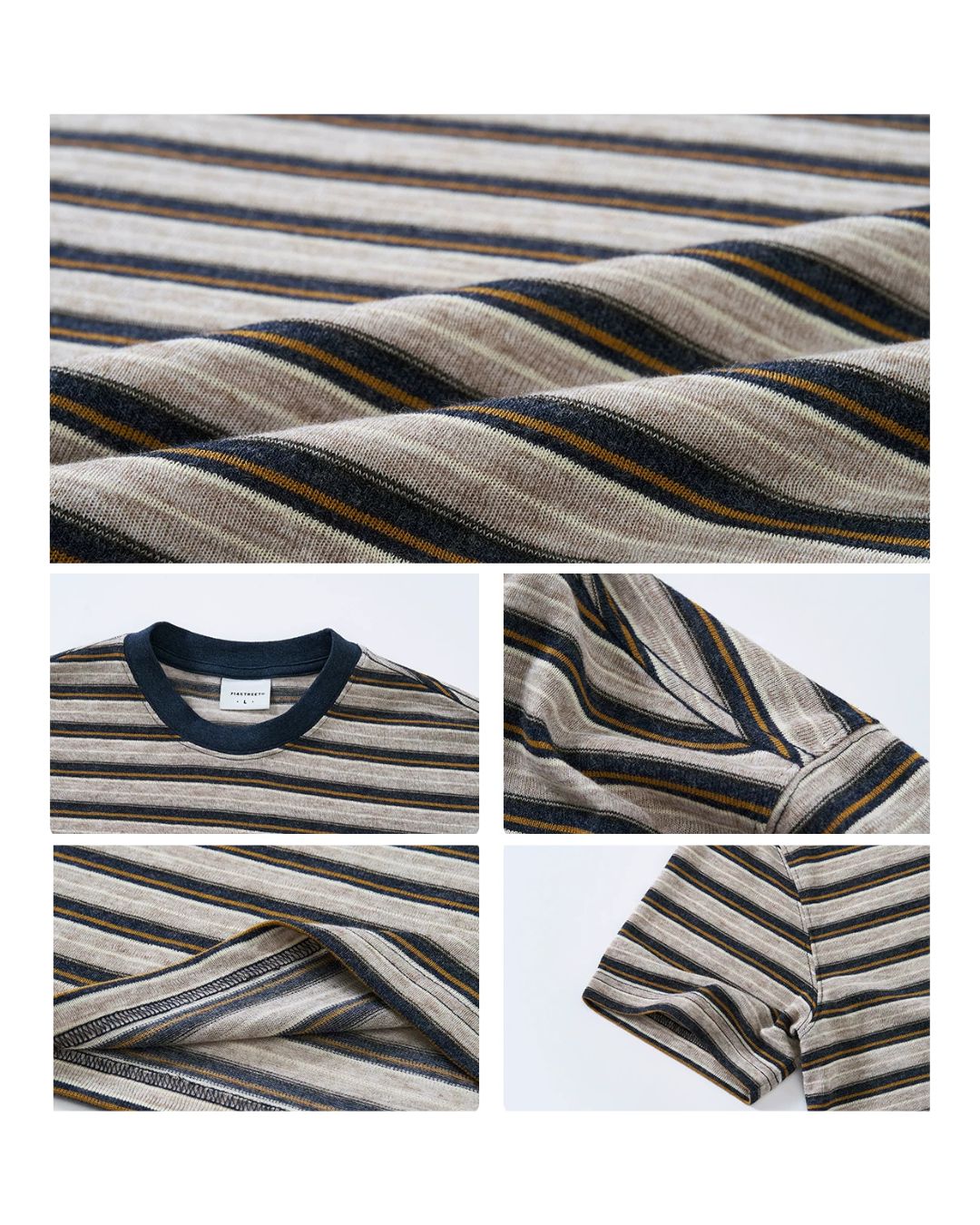 Vintage Multi-Border T-Shirt　ST205