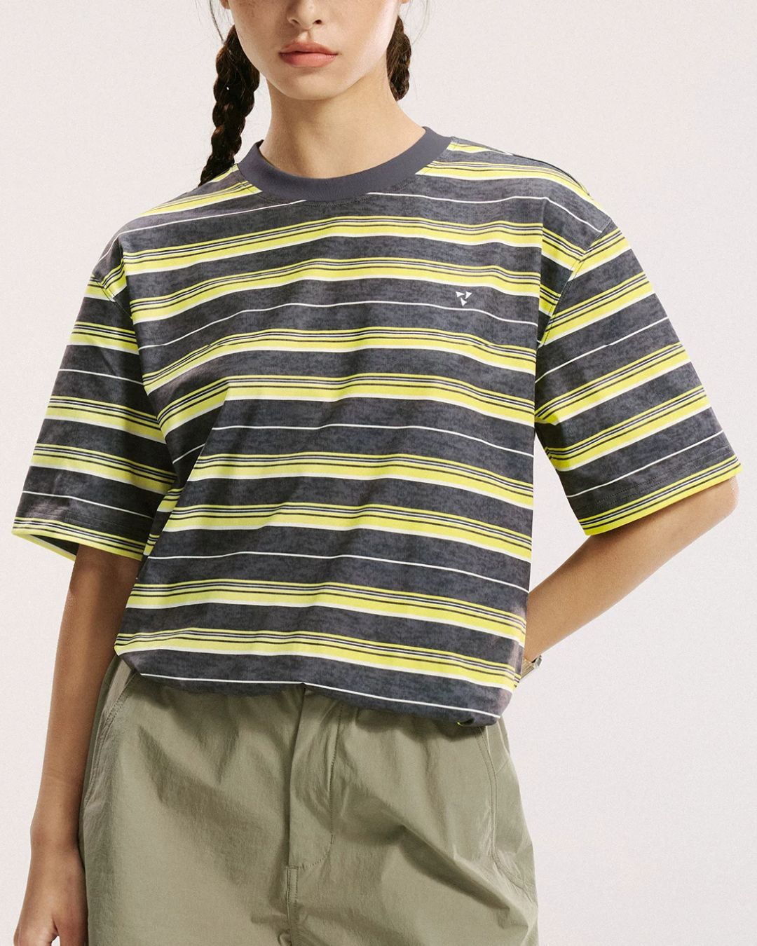 Variegated Border Dry T-shirt　ST189