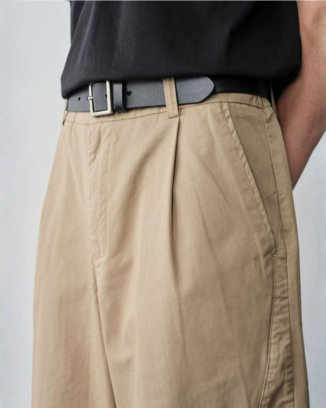 Structured Panel Wide Pants　WP115