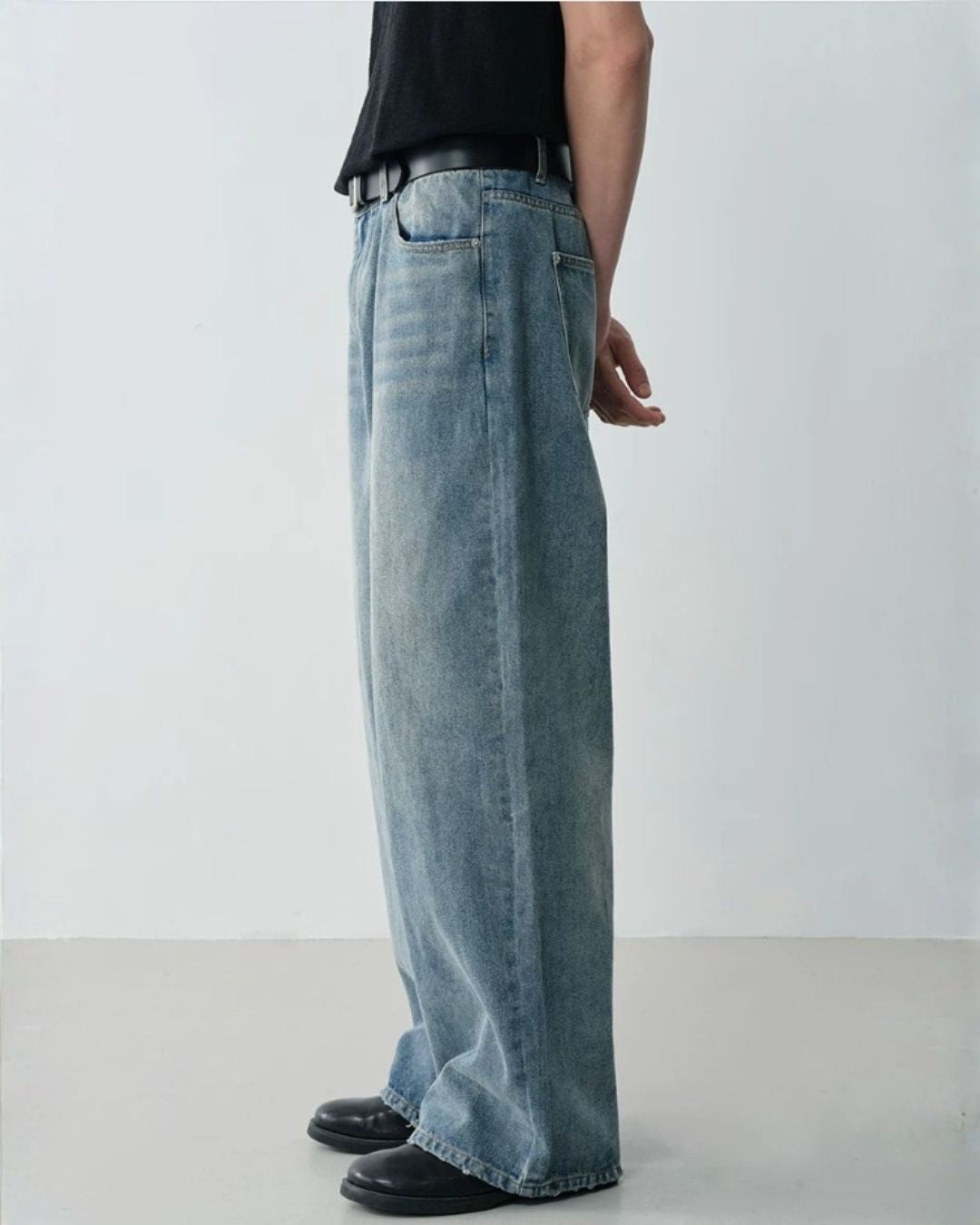 Vintage Washed Wide Jeans　DP061