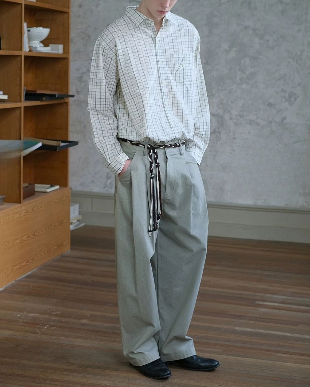 Relaxed Tuck Wide Pants　WP121