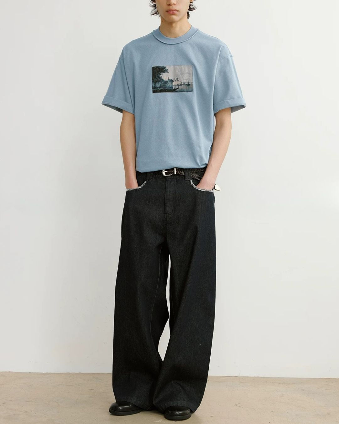 Landscape Painting T-shirt　ST197