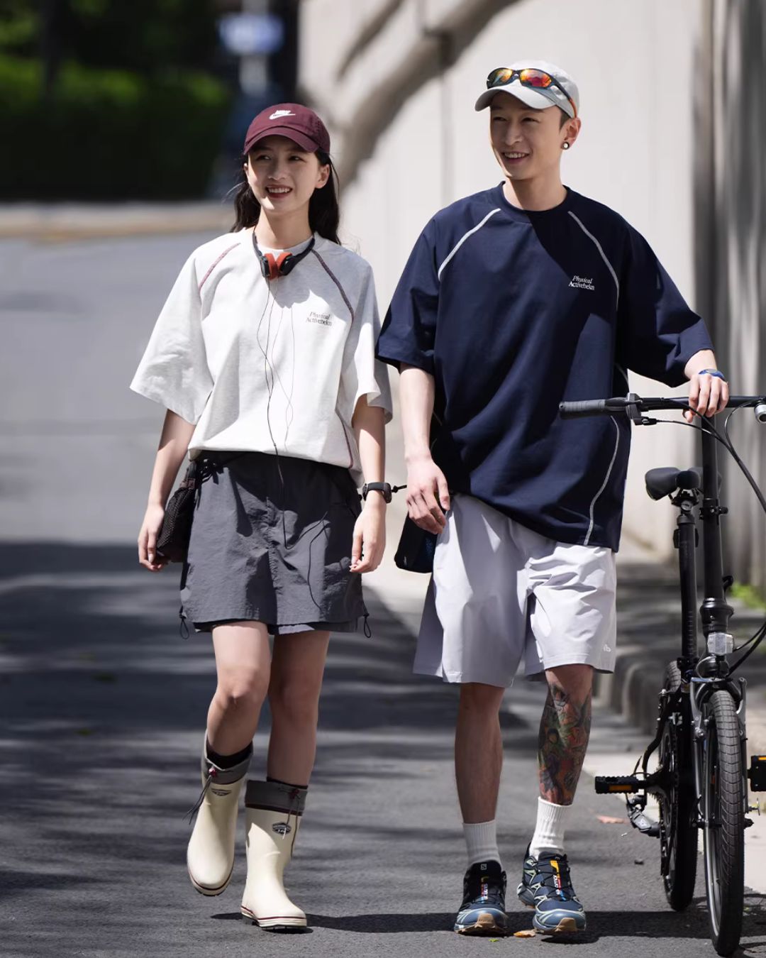 Color Stitch Logo T-shirt　ST177