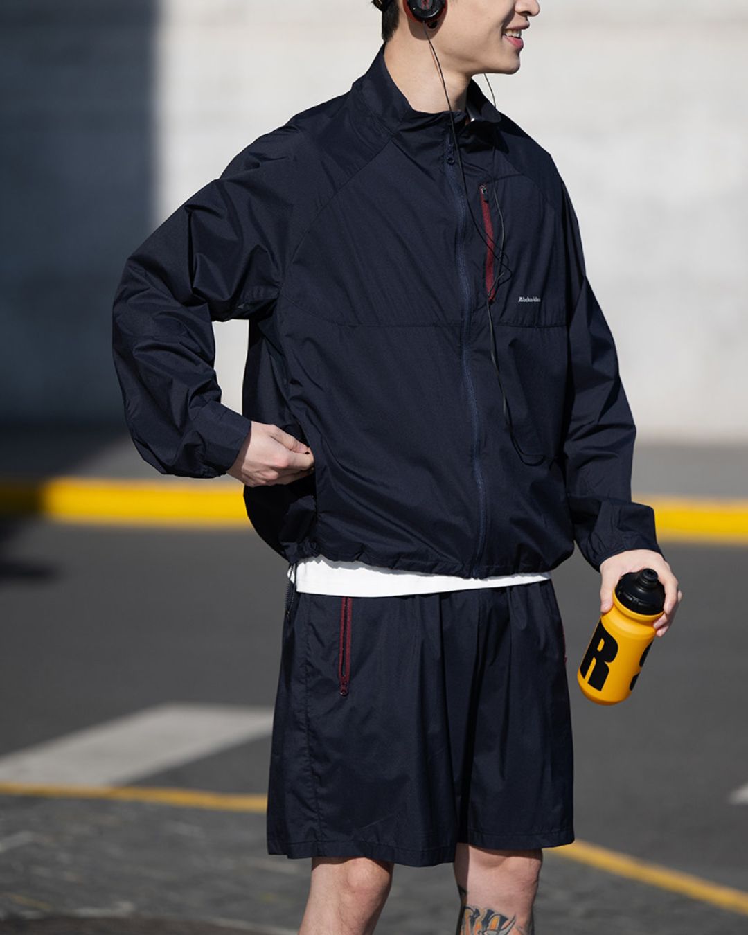 【10日以内お届け】Nylon Zip Pocket Jacket　JK250