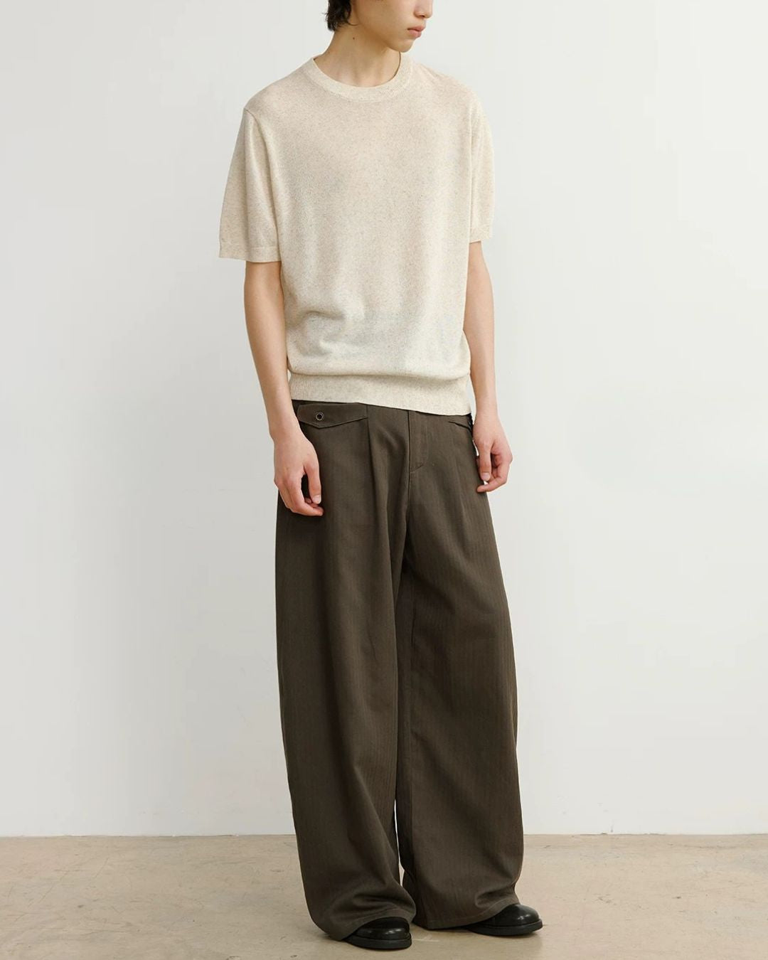 Relaxed Summer Knit T-Shirt　ST204