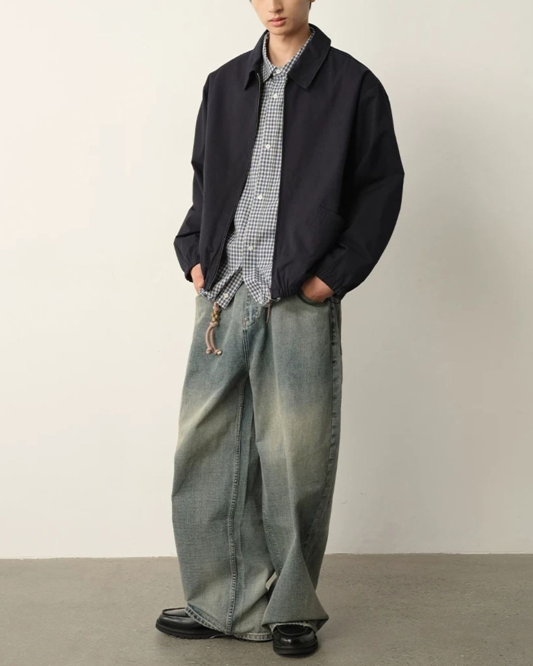 Reversible Check Zip Jacket　JK259
