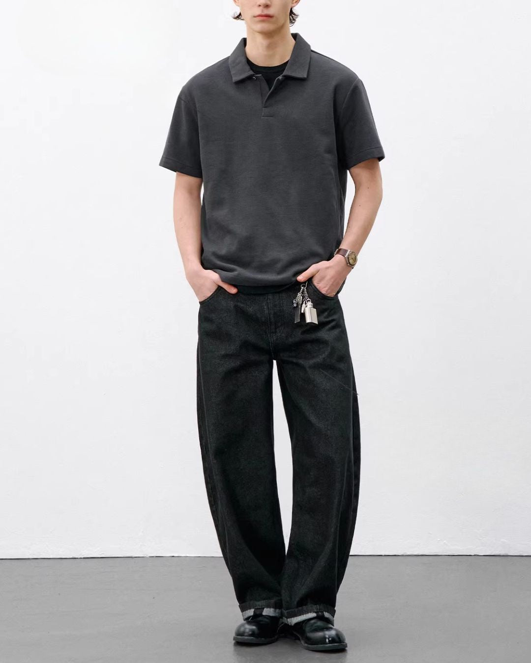 Seagull Collar Polo Shirt　SS077