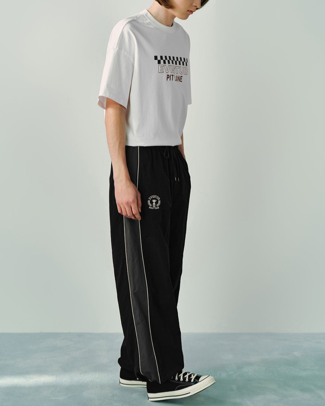 Side Line Wide Sports Pants　WP074