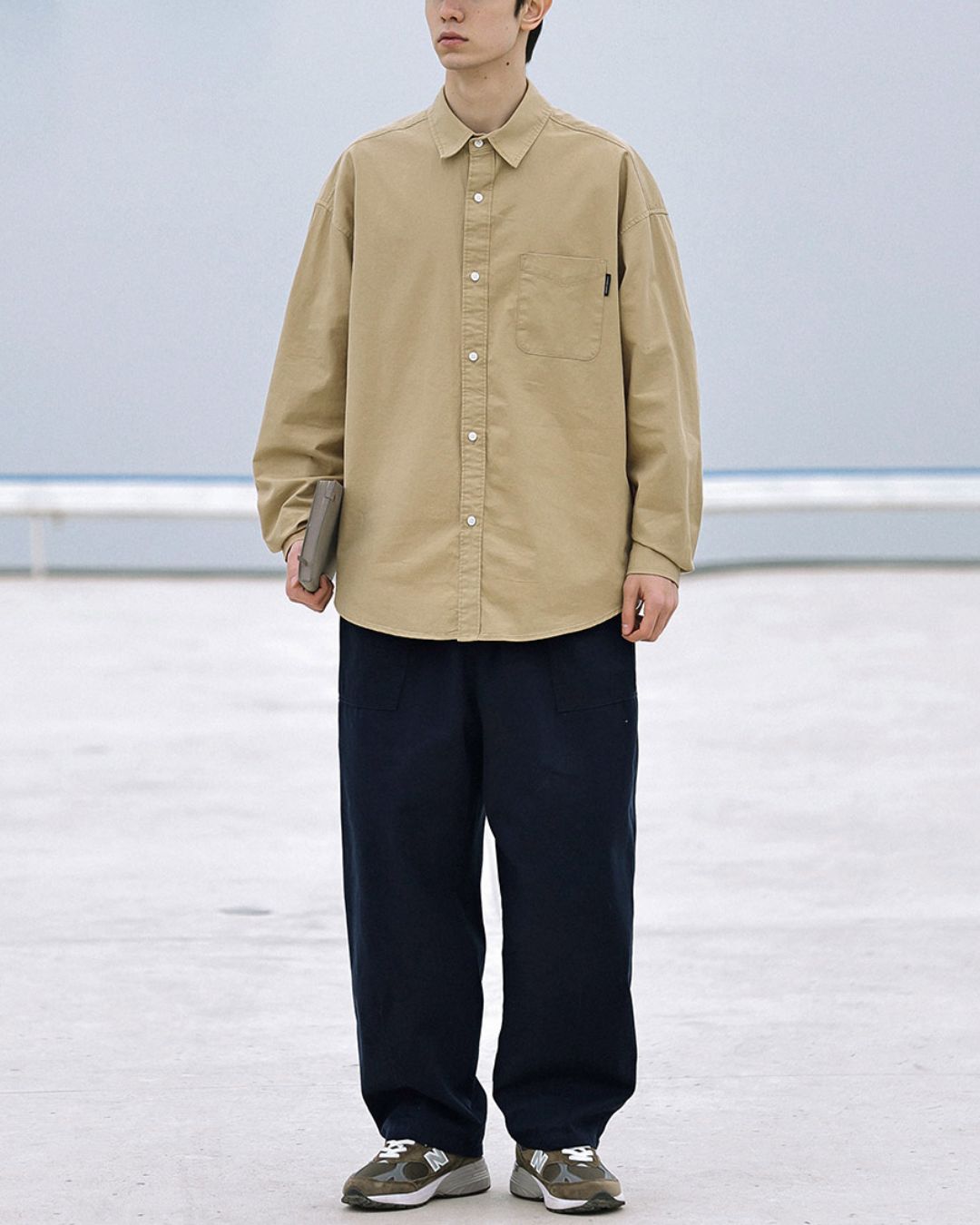 【10日以内お届け】Cotton Simple Shirt　LS070