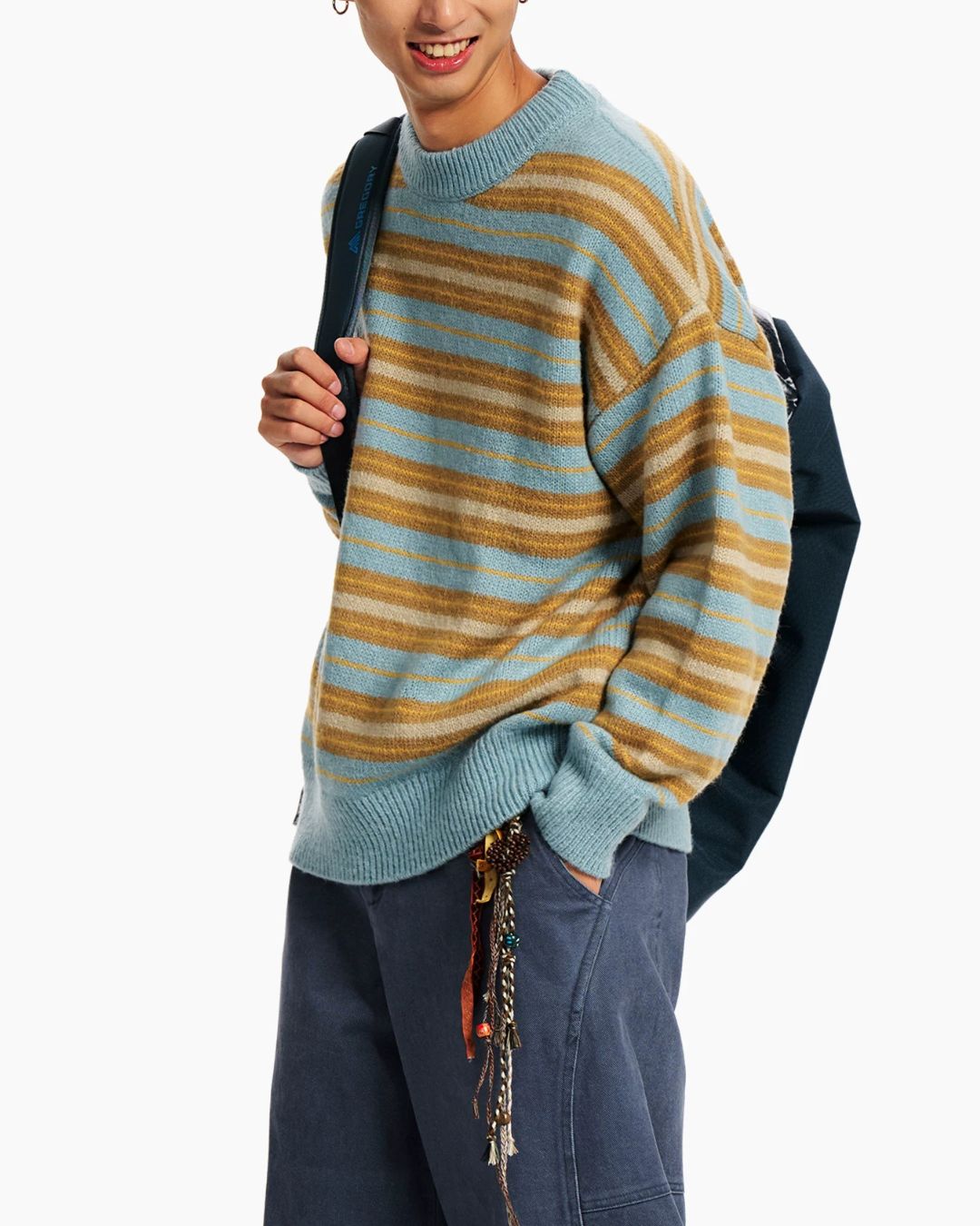 Retro Stripe Crewneck Knit　KN060